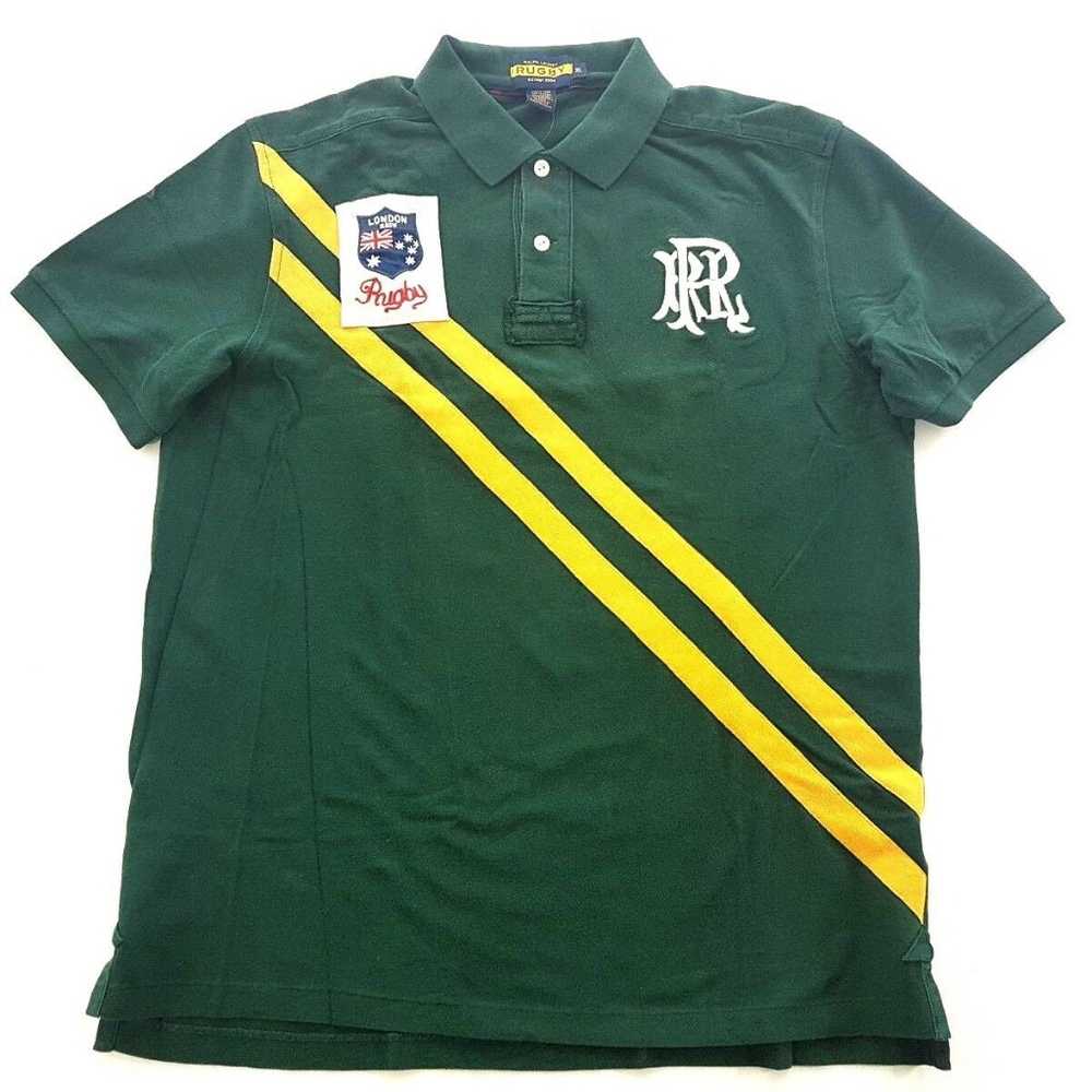Rugby Ralph Lauren Striped London Patch Green